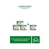 Royal Canin Mini Adult Küçük Irklar için Yaş Konserve Köpek Maması 3 + 1 Hediye 195 Gr