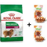 Royal Canin Mini Indoor Adult 1.5 kg Köpek Maması + 2x80 gr Wooc Ödül