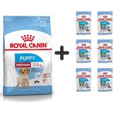 Royal Canin Orta Irk 4 kg Yavru Kuru Köpek Maması + 6 Adet Yaş Mama