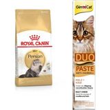 Royal Canin Persian Iran Yetişkin Kuru Kedi Maması 2 kg + Gimcat Duo Paste Peynirli Anti-Hairball Malt 50 gr