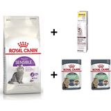 Royal Canin Sensible 33 4 kg Kuru Kedi Maması + 2x85 gr RC Yaş Mama + 20 gr GimCat Malt
