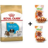 Royal Canin Shih Tzu Puppy 1.5 kg Yavru Köpek Maması + 2x80 gr Wooc Ödül
