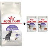 Royal Canin Sterilised Kısırlaştırılmış 4 kg Kedi Maması + 2 Adet Yaş Mama Hediye