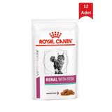 Royal Canin Veterinary Renal With Fish Balıklı Kedi Yaş Maması 12 X 85 Gr