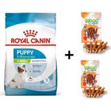 Royal Canin X-Small Puppy Küçük Irk 3 kg Yavru Köpek Maması + 2x80 gr Wooc Ödül