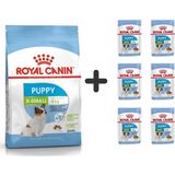 Royal Canin X-Small Puppy Küçük Irk 3 kg Yavru Köpek Maması + 6 Adet Yaş Mama