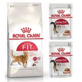 Royal Canin Yetişkin Fit 32 Kedi Maması 2x4 kg + Royal Canin Yaş Kedi Maması