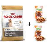 Royal Canin Yorkshire Terrier 1.5 kg Köpek Maması + 2x80 gr Wooc Ödül
