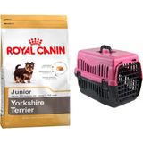 Royal Canin Yorkshire Terrier Junior Yavru Köpek Maması 1,5 kg + Pet Style Taşıma Çantası 49 cm Pembe