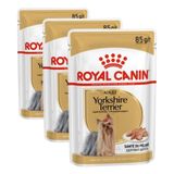 Royal Canin Yorkshire Terrier Pouch Yetişkin Köpekler İçin Konserve Mama, 85 G (3 paketi)