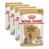 Royal Canin Yorkshire Terrier Pouch Yetişkin Köpekler İçin Konserve Mama, 85 G (4 paketi)