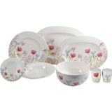Royal Canterbury Blooming Field 53 Parça Bone China Yemek Takımı - Standart