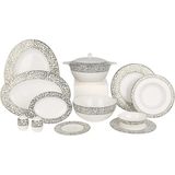 Royal Canterbury Silver Pearl 72 Parça Bone China Yemek Takımı - Standart
