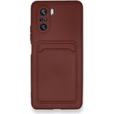Royal Case Poco F3 Kılıf Kart Hazneli Silikon Kapak Ryc/kelvin - Bordo