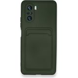 Royal Case Poco F3 Kılıf Kart Hazneli Silikon Kapak Ryc/kelvin - Koyu Yeşil