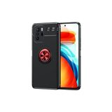 Royal Case Poco X3 Gt Kılıf Yüzüğü Stant ve Araç Tutucu Olabilen Şık Esnek Premium Silikon Kapak Ryc/ravel - Siyah - Kırmızı