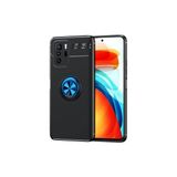 Royal Case Poco X3 Gt Kılıf Yüzüğü Stant ve Araç Tutucu Olabilen Şık Esnek Premium Silikon Kapak Ryc/ravel - Siyah - Mavi