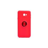Royal Case Samsung Galaxy J4 Plus Kılıf Yüzüğü Stant ve Araç Tutucu Olabilen Şık Esnek Premium Silikon Kapak Ryc/ravel - Kırmızı