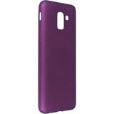 Royal Case Samsung Galaxy J6 Kılıf Esnek Yapılı Ince Standart Ruber Kapak Ryc/first - Mürdüm