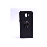 Royal Case Samsung Galaxy J6 Plus Kılıf Yüzüğü Stant ve Araç Tutucu Olabilen Şık Esnek Premium Silikon Kapak Ryc/ravel - Siyah