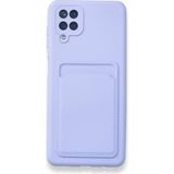 Royal Case Samsung Galaxy M12 Kılıf Kart Hazneli Silikon Kapak Ryc/kelvin - Lila