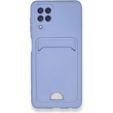 Royal Case Samsung Galaxy M22 Kılıf Kart Hazneli Silikon Kapak Ryc/kelvin - Lila