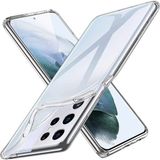 Royal Case Samsung Galaxy S21 Ultra Kılıf Şeffaf Esnek Yapılı Premium Silikon Kapak Ryc/azun Şeffaf - Renksiz
