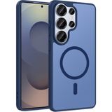 Royal Case Samsung Galaxy S26 Ultra Kılıf M-Safe Özellikli Mat Görünümlü Şık Silikon Kapak Ryc/babet - Mavi
