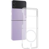 Royal Case Samsung Galaxy Z Flip 4 Kılıf Ince ve Sert Yapılı Şeffaf Magsafe Silikon Kapak Ryc/london