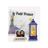 Royal Consept Prens Işıklı Kule Sim Kar Küresi & Küçük Prens Yastık byt573