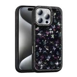 Royal Cover İphone 16 Pro Kılıf Simli Şeffaf Mini Figürlü Ve Kenarları Taşlı Silikon Kapak Rcv/Azra