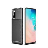 Royal Cover Samsung Galaxy S20 Kılıf El İzi Yapmayan Yüksek Kaliteli Silikondan Üretilmiş Premium Kapak Rcv/Negro