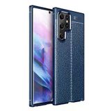 Royal Cover Samsung Galaxy S22 Ultra Kılıf Deri Görünümlü Yüksek Kaliteli Premium Silikon Kapak Rcv/Niss