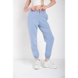 ROYAL FASHİON Kadın Bebe Mavisi Düz Renk Paçası Lastikli Oversize Eşofman Altı 3.8 191 Değe