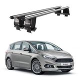 Royal Ford S-Max II (2015 ve Sonrası) Uyumlu Gri Kilitli Ara Atkı Port Bagaj Tavan Barı