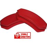 Royal Gross Silikon Tencere Tava Tutacağı Yanmaz Yapışmaz Set Kırmızı ( 1 Set 2 Adetten Oluşur )