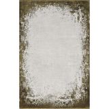 Royal Halı Da Vıncı DJ05F Yumuşak Dokulu Parlak Modern ve Şık Makine Dokuması Halı - 80 x 150 cm - Haki