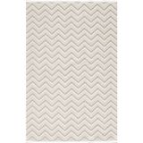 Royal Halı Deco Loopy LQ00A Yumuşak Dokulu Örgü Dokuma Modern Makine Dokuması Iskandinav Halı - 80 x 150 cm - Açık Krem