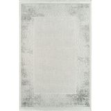 Royal Halı Momento ZV07B Krem Gri Akrilik Yumuşak Dokulu Retro Motifli Halı KREM GRİ 80 x 150
