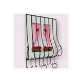 Royal Hediyelik Dekoratif Ahşap Pencere Modelli, Çiçek Saksılı, Uğur Böcekli, Tesbih Askısı Pembe 21x16cm