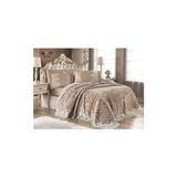Royal Home Hanımeli Vizon 6 Parça Fransız Battaniye Takımı Royal Home - 220 x 240 cm