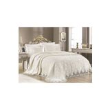 Royal Home Perla Battaniye Takımı 6 Parça Krem Çeyizlik