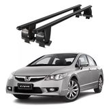 Royal Honda Civic VIII (2006-2011) Uyumlu Siyah Kilitli Ara Atkı Port Bagaj Tavan Barı