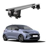 Royal Hyundai i10 (2019 ve Sonrası) Uyumlu Gri Kilitli Ara Atkı Port Bagaj Tavan Barı