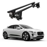 Royal Jaguar I-Pace (2018 ve Sonrası) Uyumlu Siyah Kilitli Ara Atkı Port Bagaj Tavan Barı
