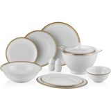 Royal London Helena Bone China 60 Parça 12 Kişilik Yemek Takımı - Beyaz - Standart