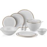 Royal London Marlene Bone China 60 Parça 12 Kişilik Yemek Takımı - Beyaz - Standart