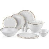 Royal London Worplesdon Bone China 60 Parça 12 Kişilik Yemek Takımı - Beyaz - Standart