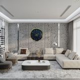 Royal Marble Gold 40 Cm Metal Duvar Saati