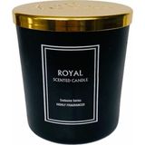 Royal Mum Royal Lux Powder Soft Aromalı Bardak Mum Lüks Gold Kapaklı 165 gr - Siyah - 1 Adet